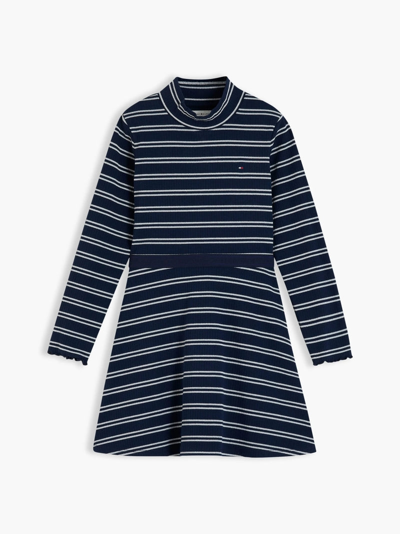 Half Sleeves Knee Length A-Line Dress
