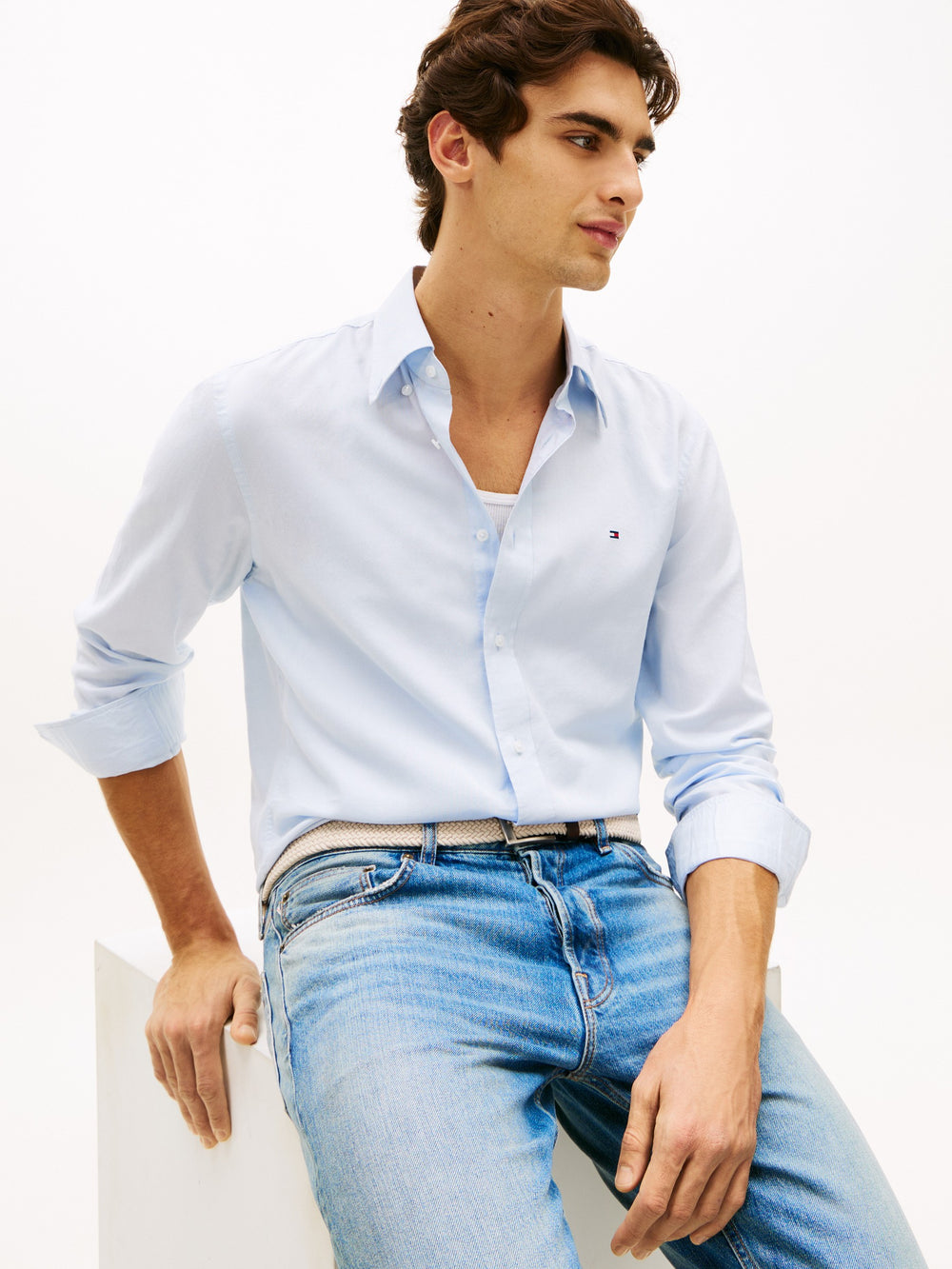 Regular Fit Solid Oxford Shirt
