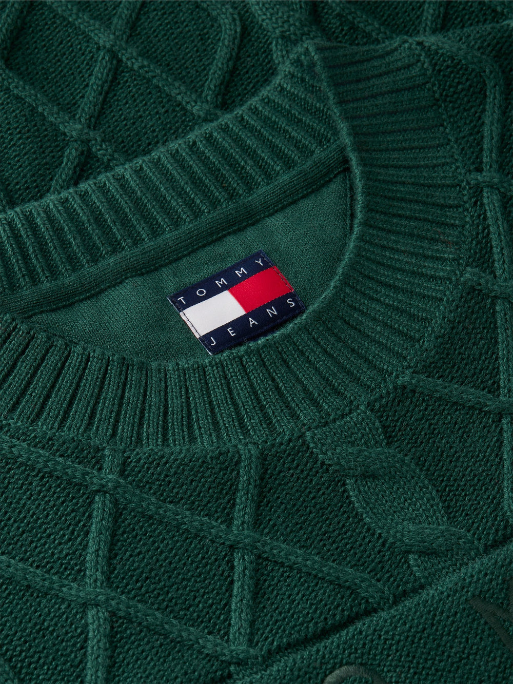 Relaxed Fit Badge Cable Knit Pullover