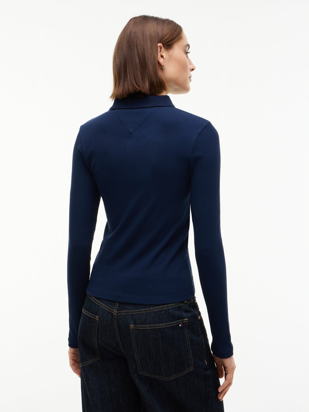 Solid Slim Fit Full Sleeve Ribbed Polo