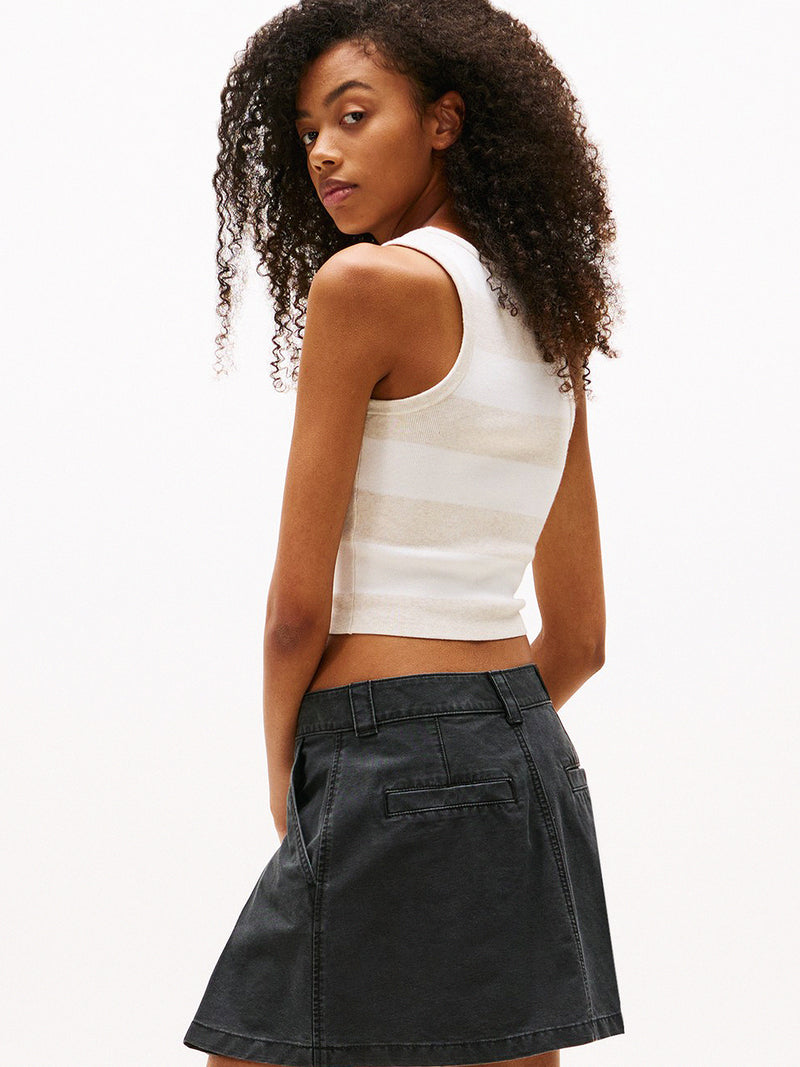 Sleeveless Cropped Fit Tank