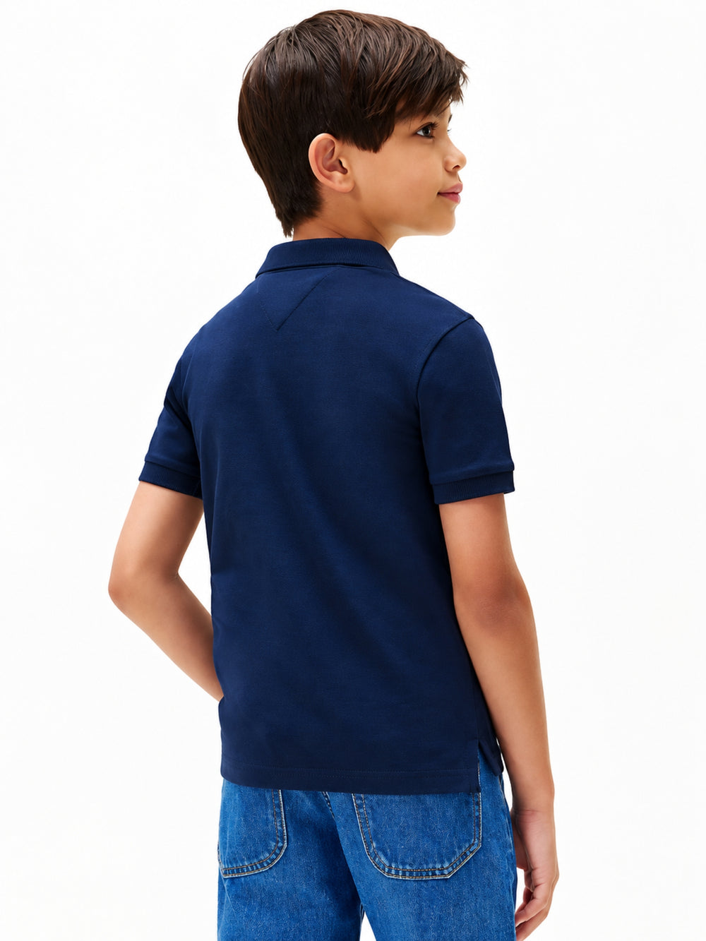 Kids Solid Interlock Polo
