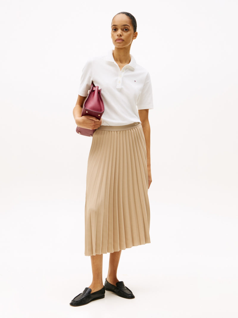 Women Solid Pleated Skirt