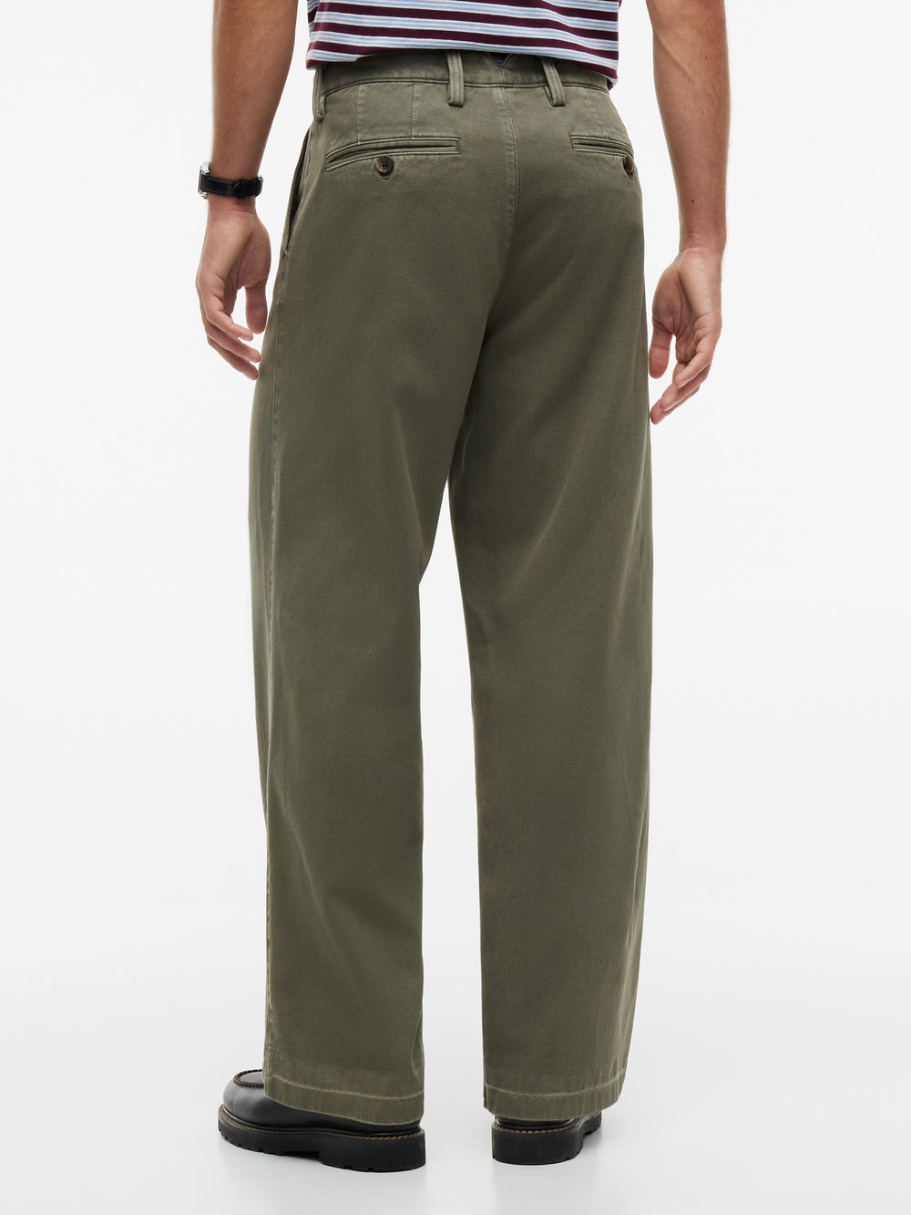 Men Theo Baggy Twill Trouser
