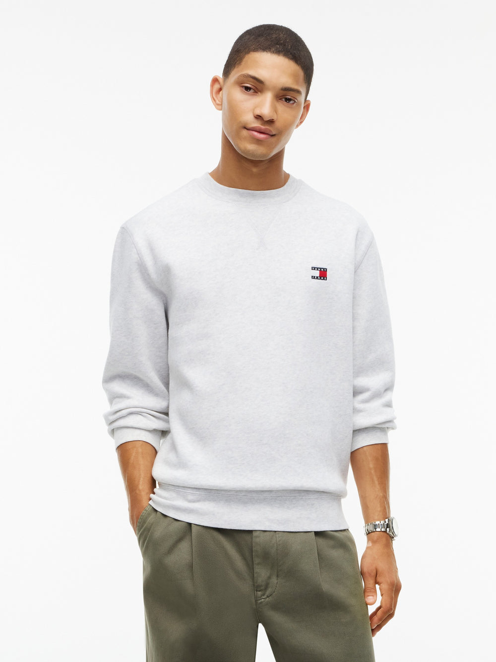 Regular Fit Fleece Crew Neck Sweatshirt
