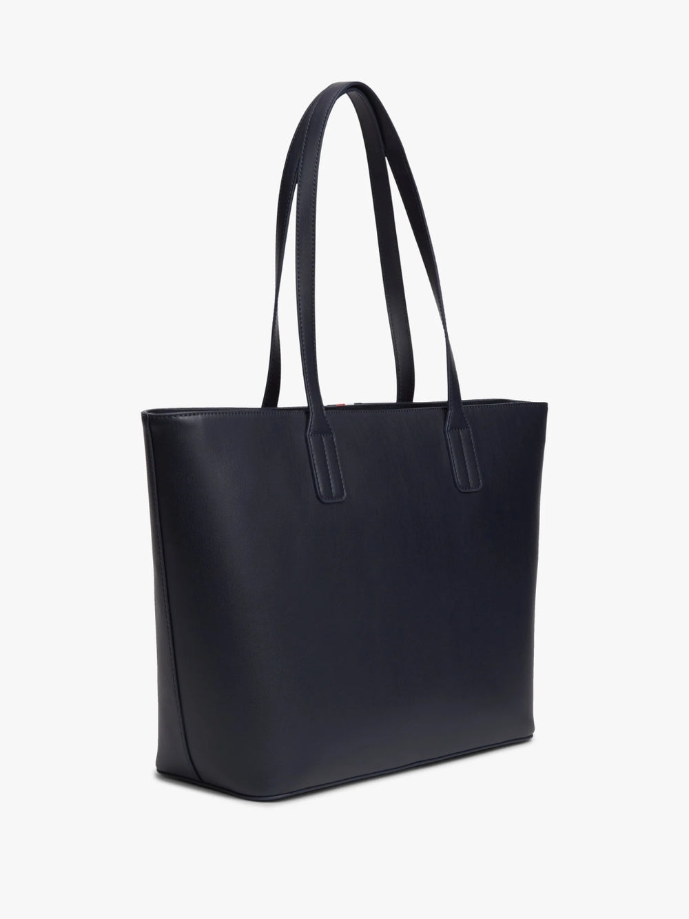 Solid Zip Closure Tote Bag
