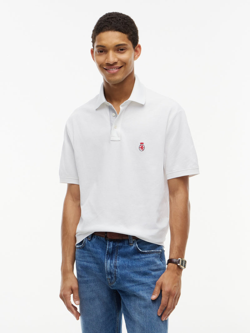 Relaxed Solid Pique Polo