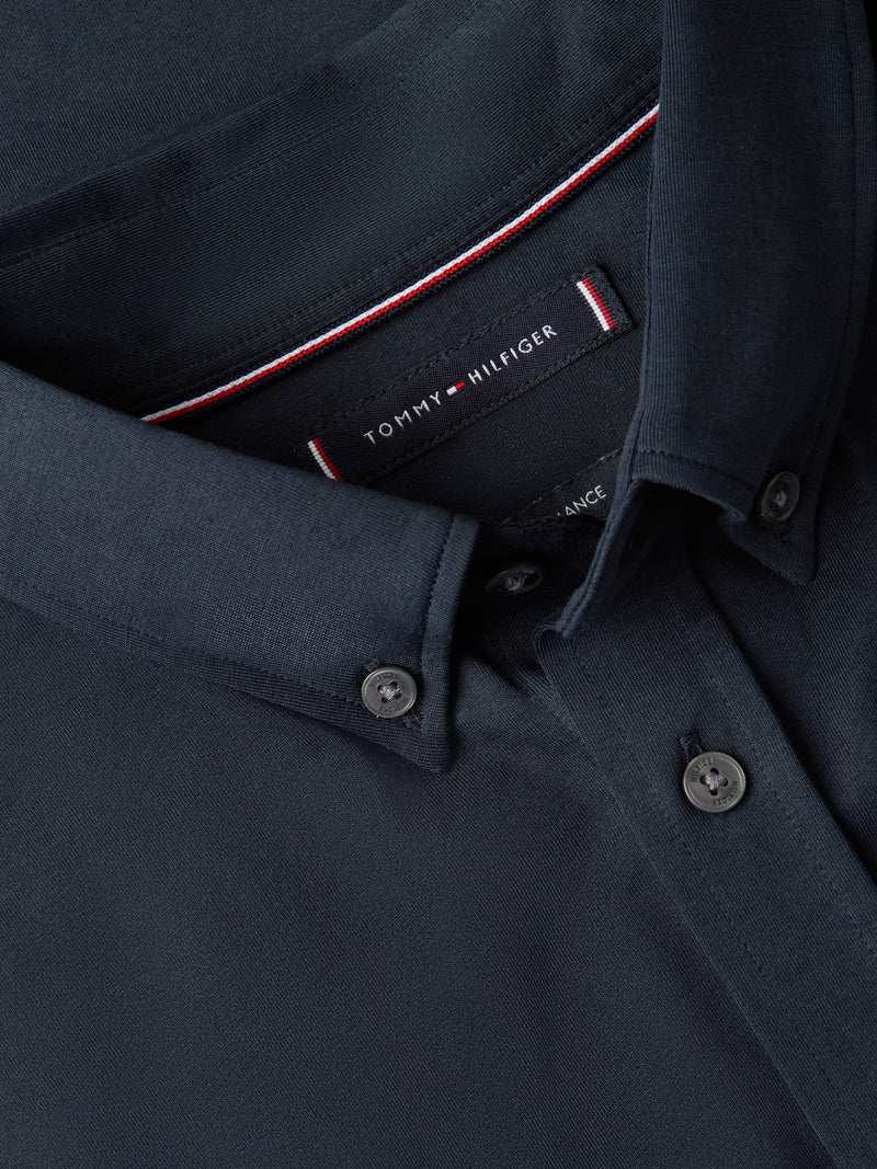 Slim Fit Solid Knit Shirt