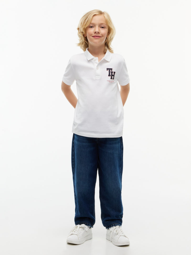 Kids Stretch Polo