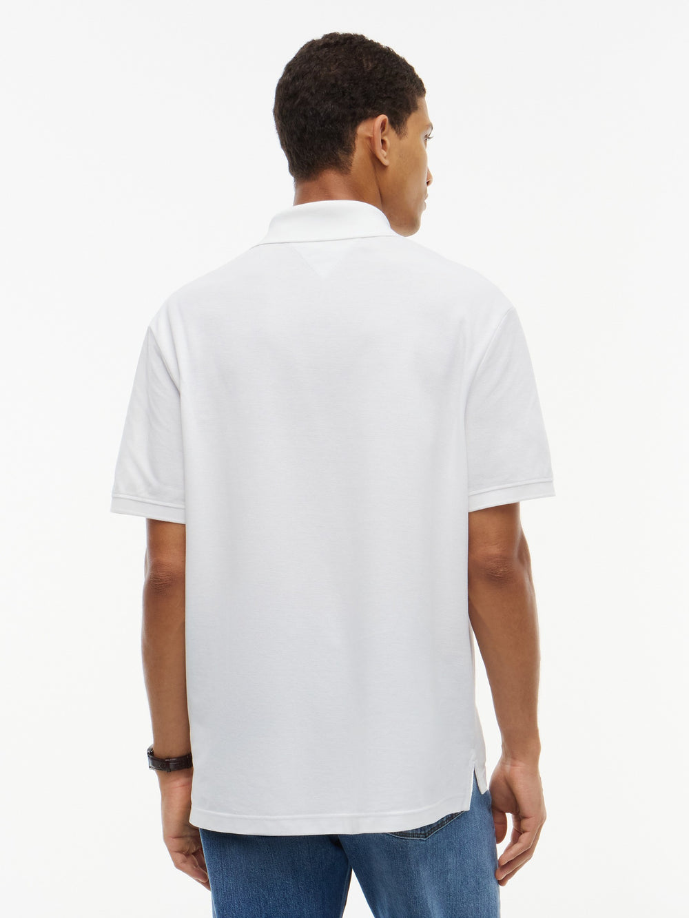 Relaxed Solid Pique Polo