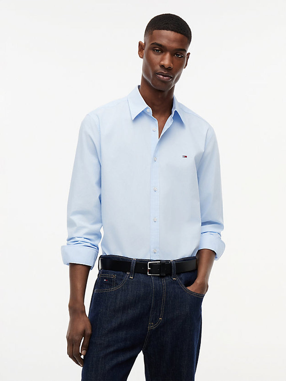 Regular Fit Solid Poplin Shirt