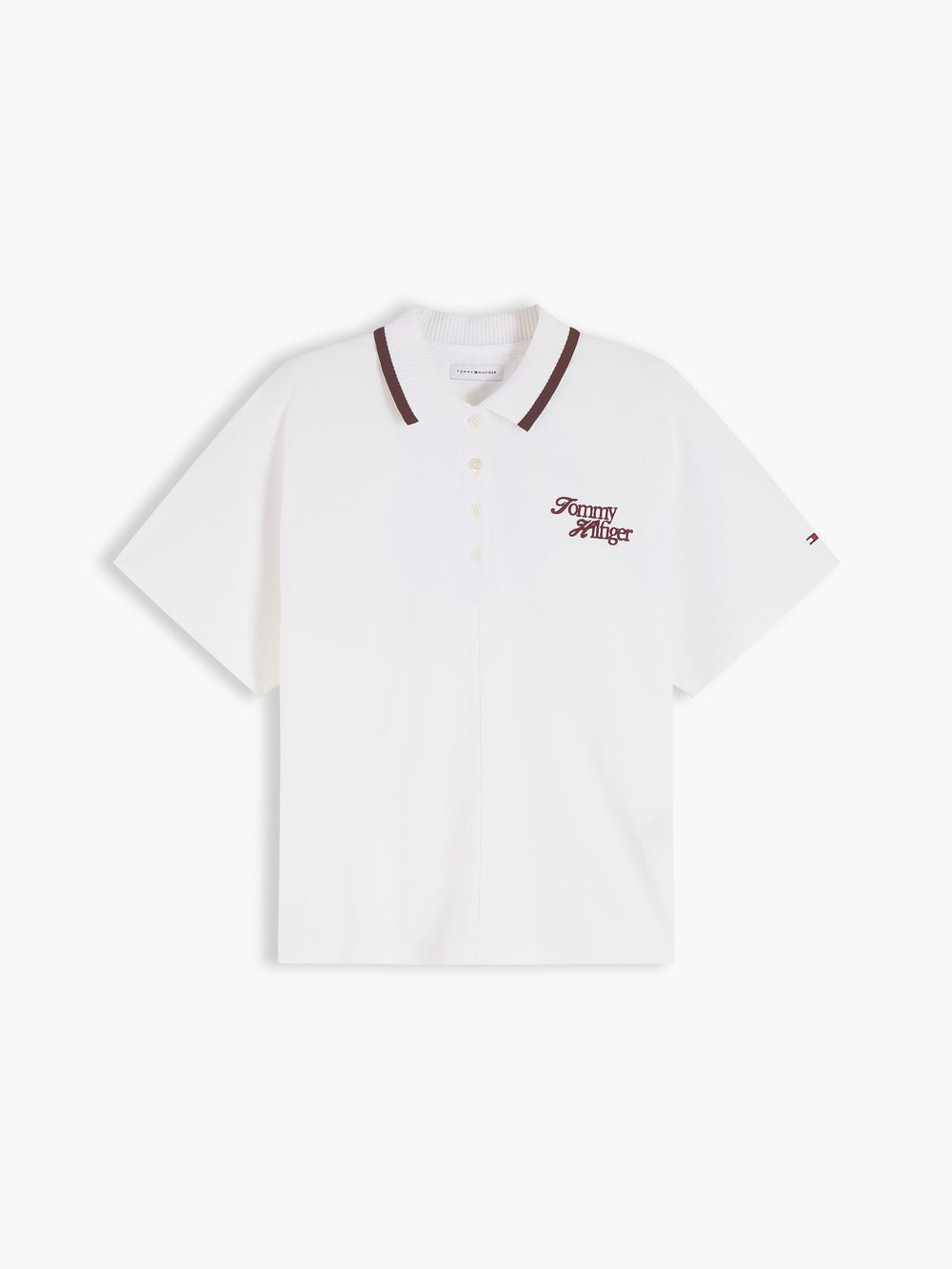 Solid Relaxed Fit Half Sleeve Pique Polo