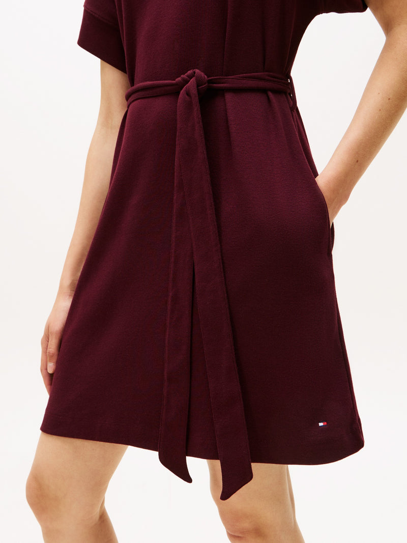 Short Sleeve Solid Cody Fit & Flare Dress
