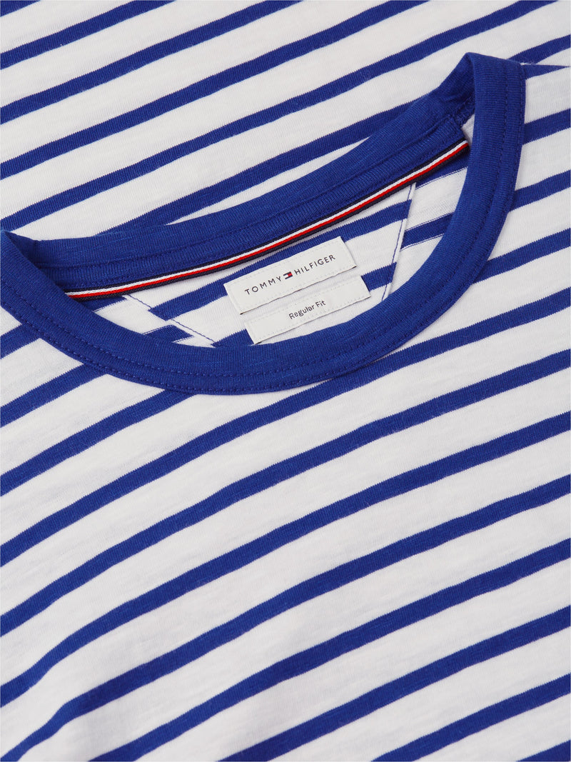 Regular Fit Striped Slub Jersey Tshirt