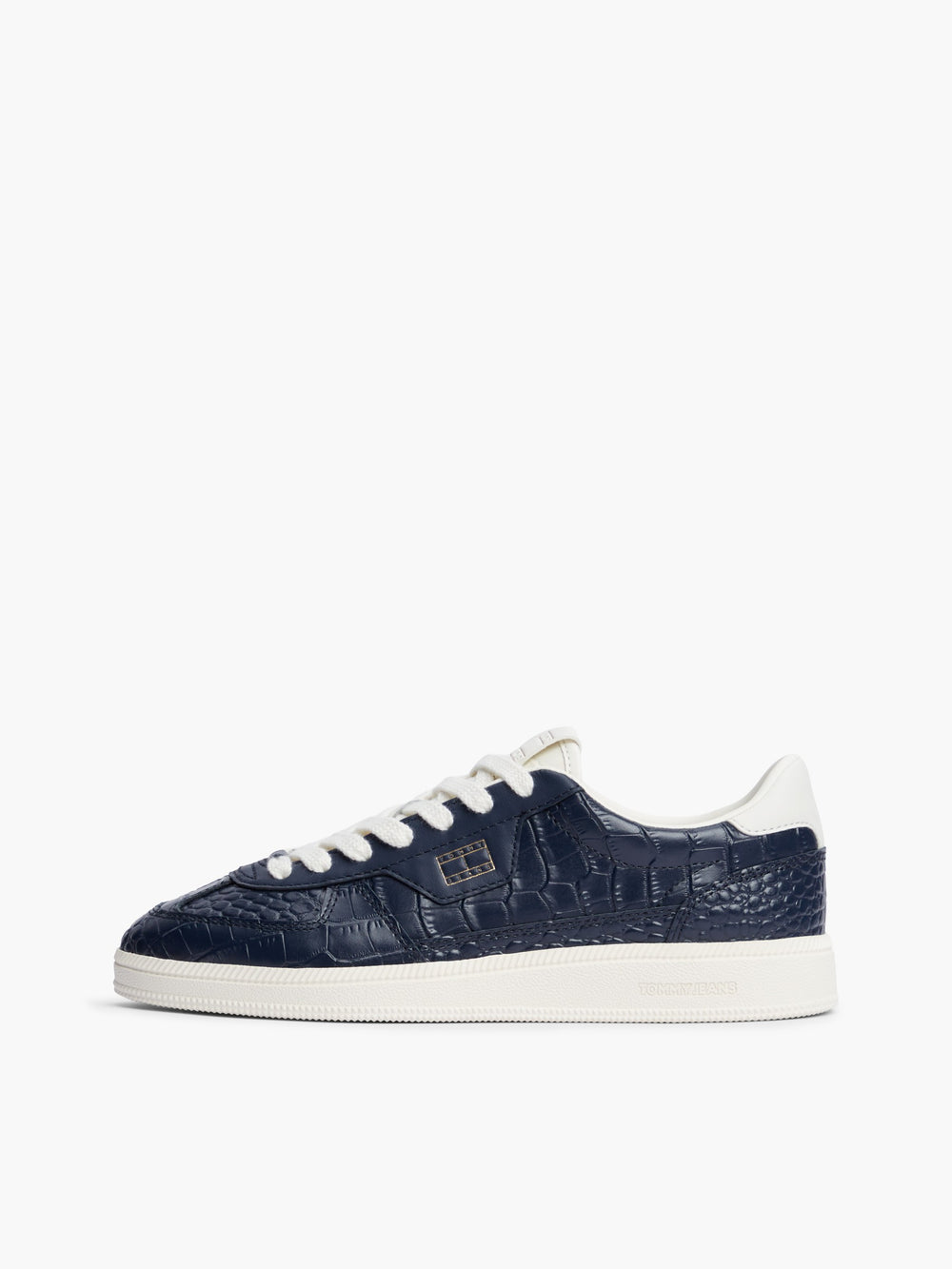 Women Croco Embossed Low Profile Sneaker