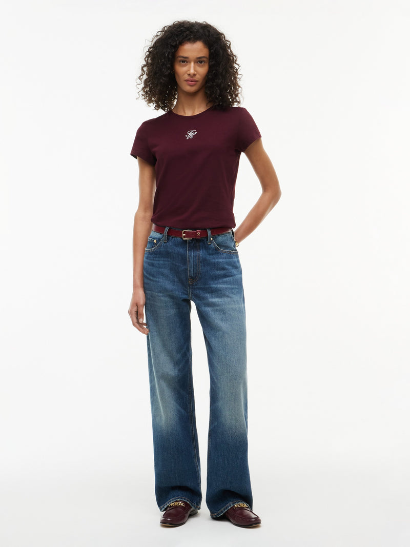 Solid Slim Fit Half Sleeve Cotton Jersey T-Shirt