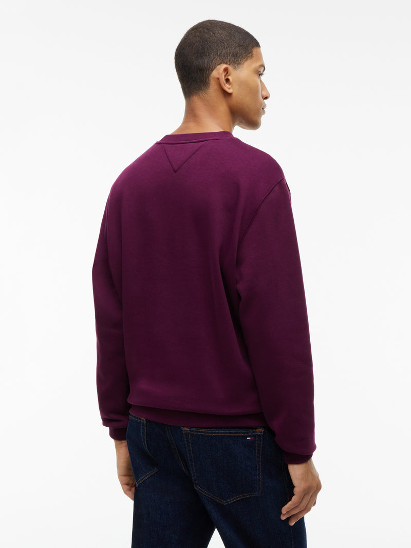 Regular Fit Brushed Fleece Crew Neck Sweatshirt