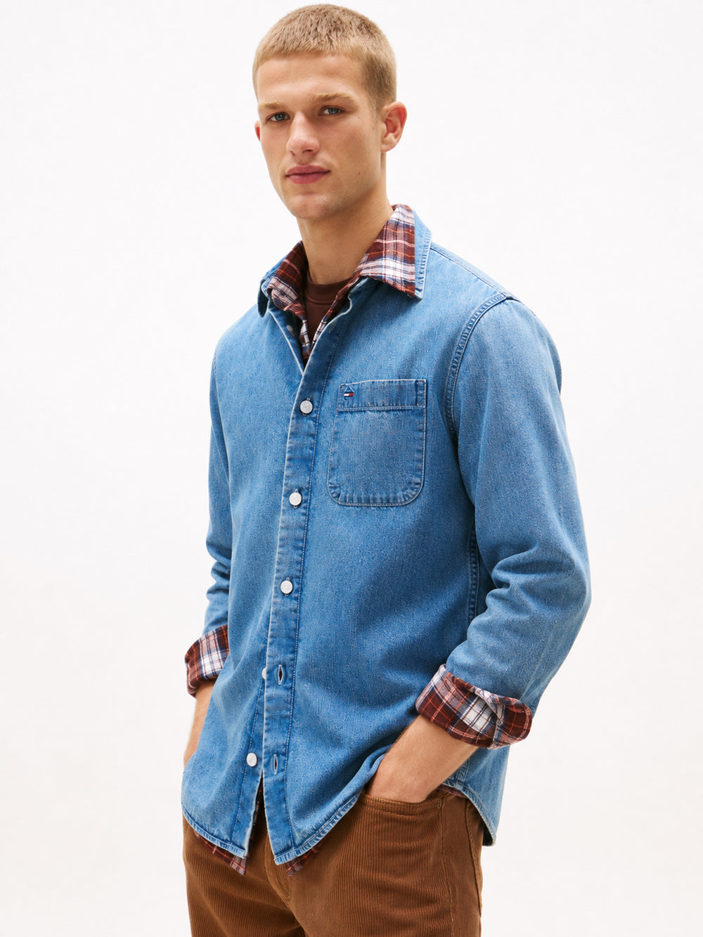 Regular Fit Washed Denim Shirt