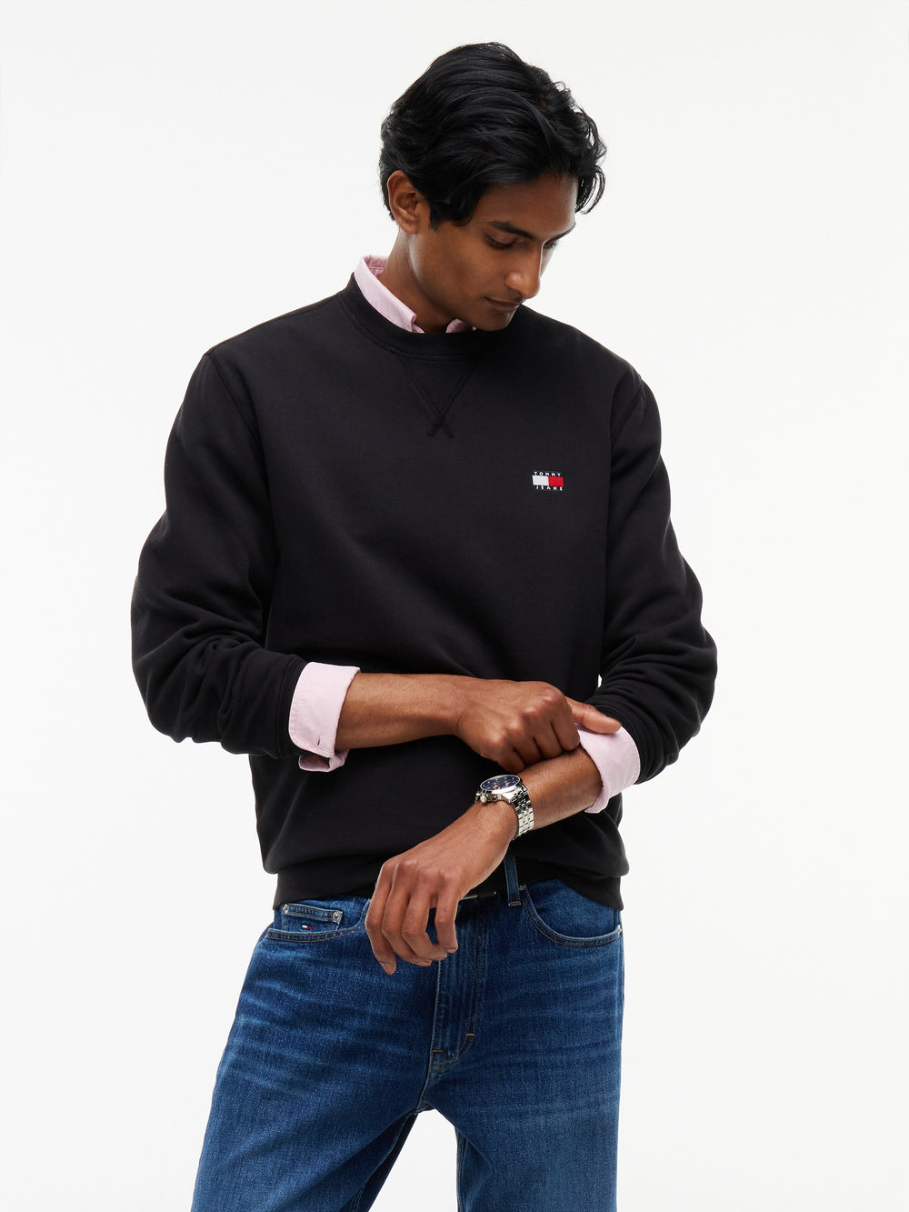 Regular Fit Fleece Crew Neck Sweatshirt