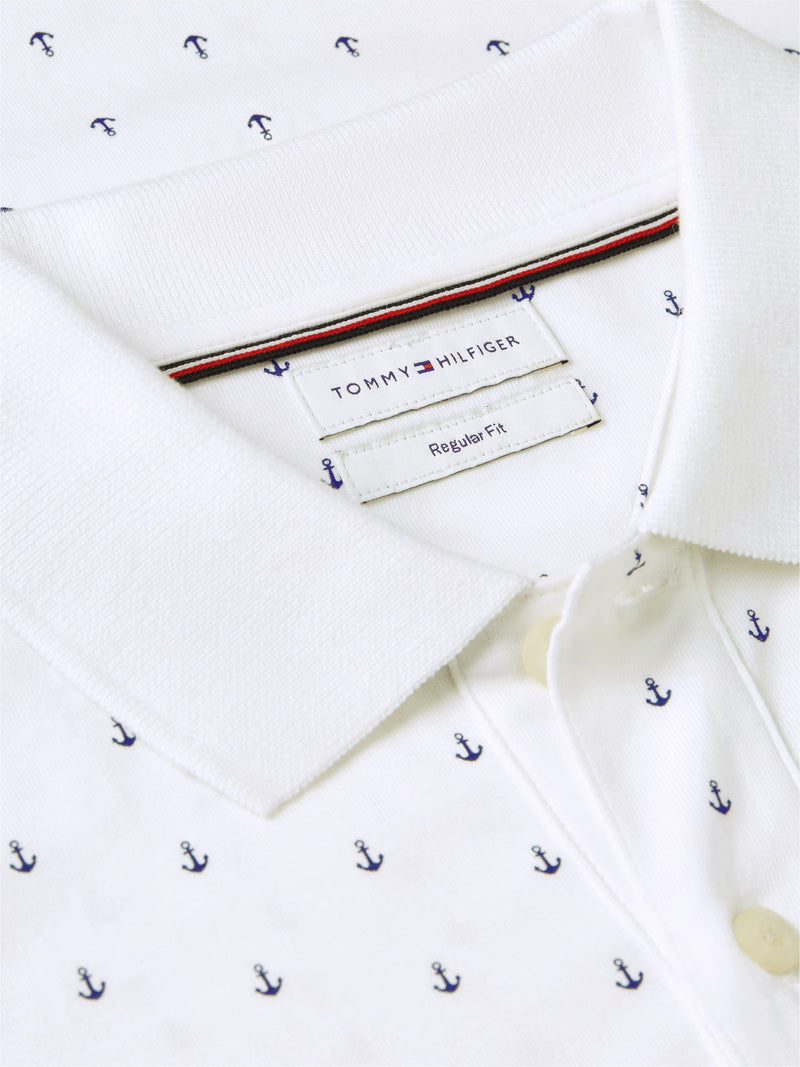 Regular Fit Printed Interlock Polo