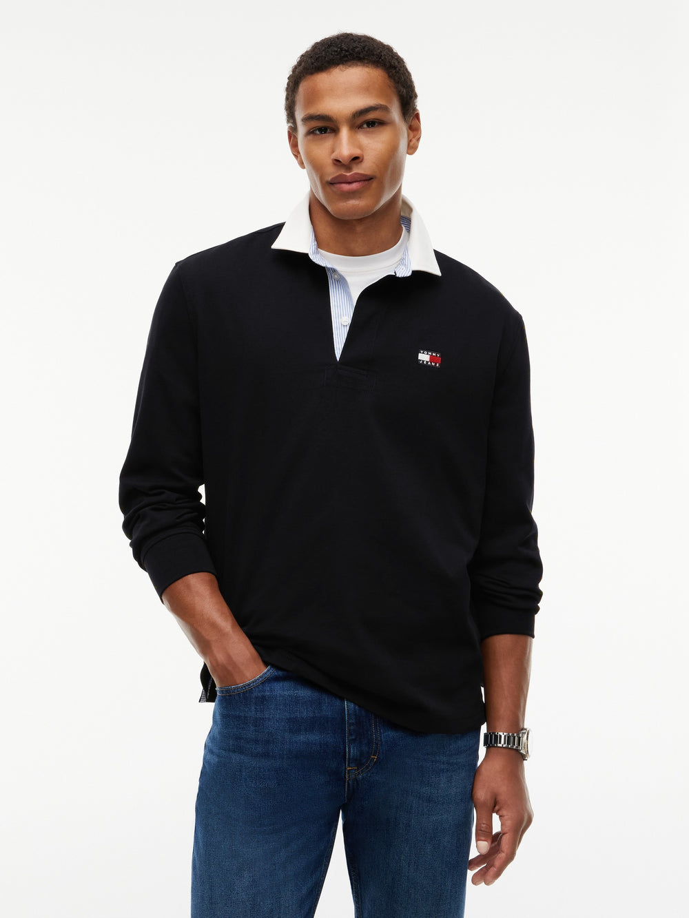 Relaxed Fit Rugby Polo