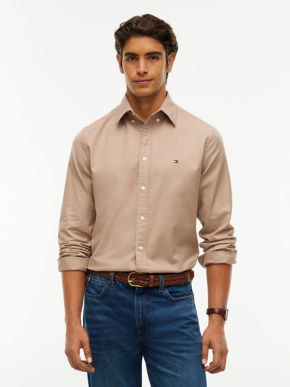 Regular Fit Solid Flannel Shirt