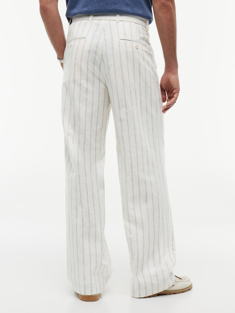 Grand Loose Pleated Linen Trouser
