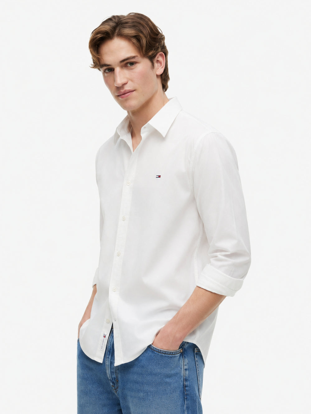 Regular Fit Solid Poplin Shirt