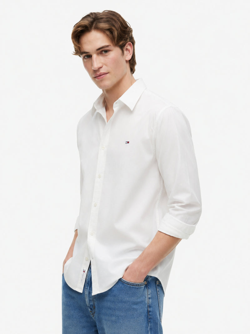 Regular Fit Solid Poplin Shirt