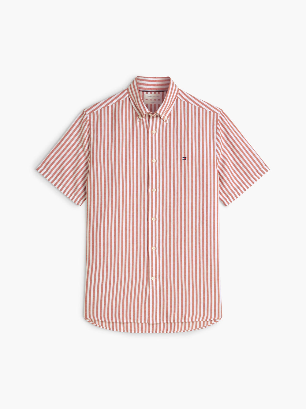Regular Fit Stripe Ctn Linen Shirt