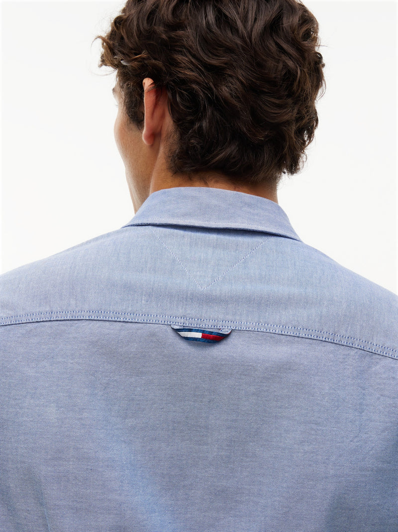 Slim Fit Solid Oxford Shirt