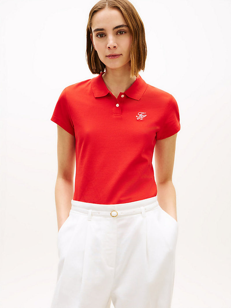 Solid Slim Fit Short Sleeve Pique Polo