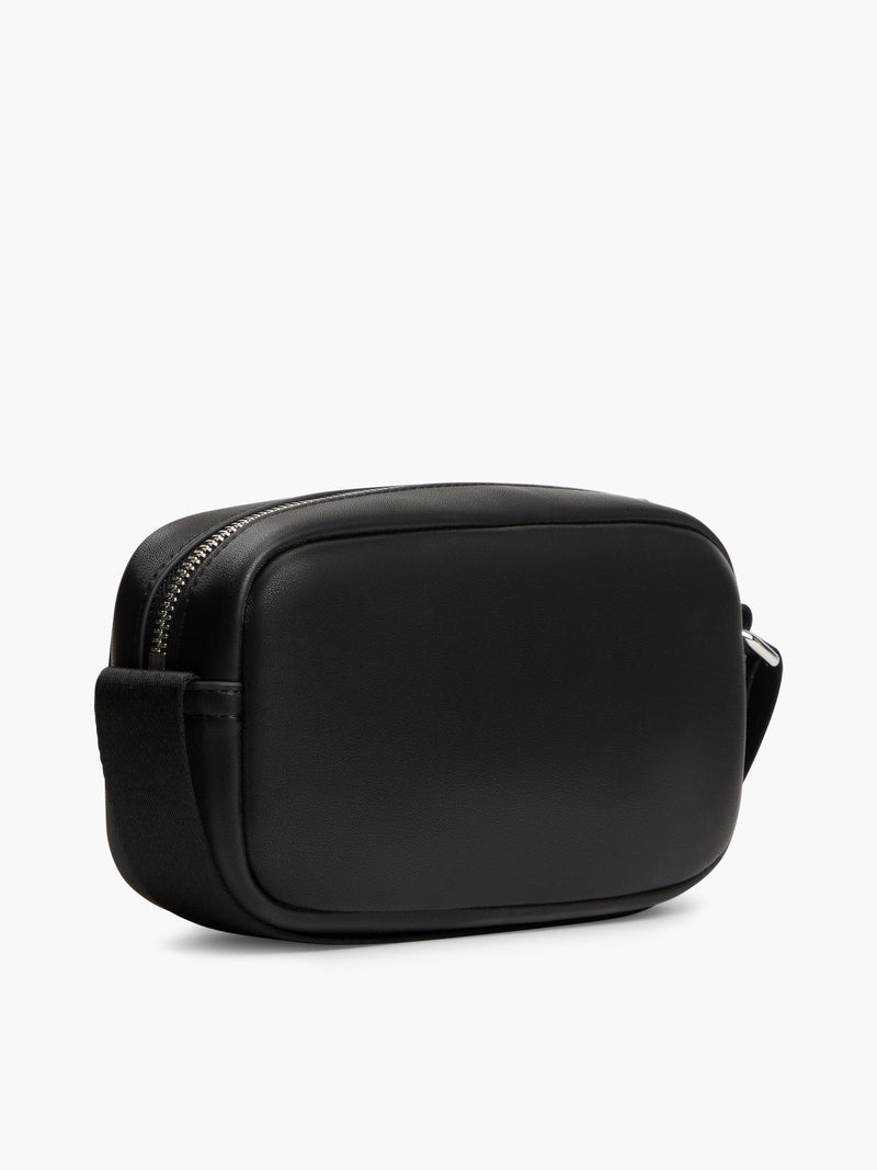 Solid Pu Crossbody Bag