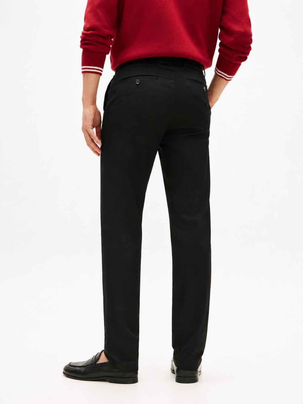 Men Denton Straight Fit Satin Trouser