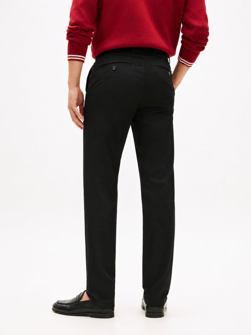 Men Denton Straight Fit Satin Trouser