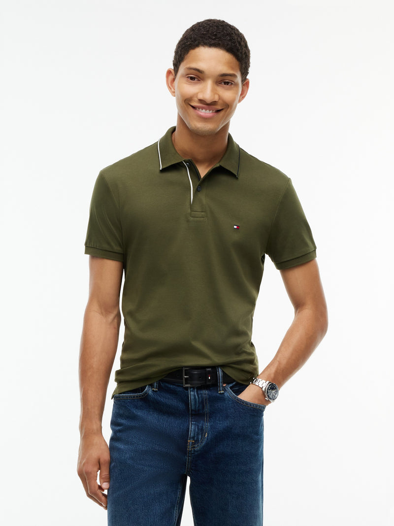 Slim Fit Interlock Polo