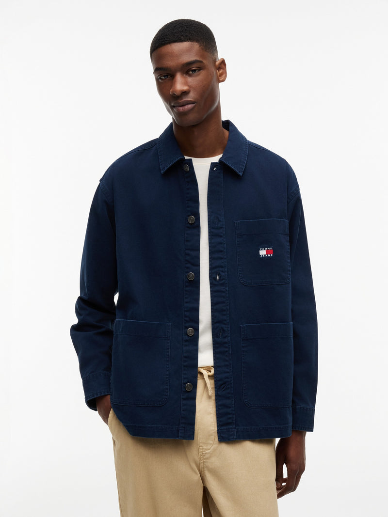 Oversized Fit Washed Overshirt Shirt