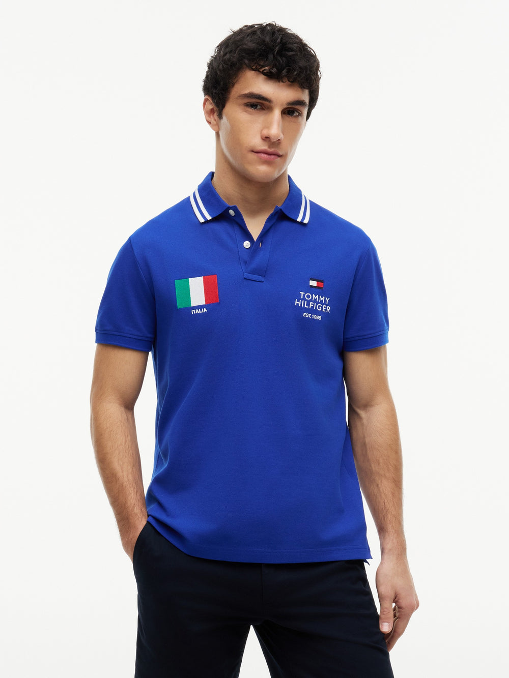 Regular Fit Graphic Pique Polo