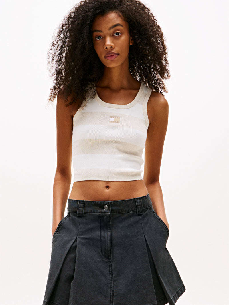 Sleeveless Cropped Fit Tank