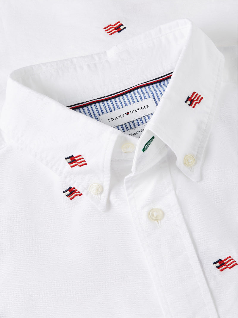 Relaxed Fit Print Oxford Shirt