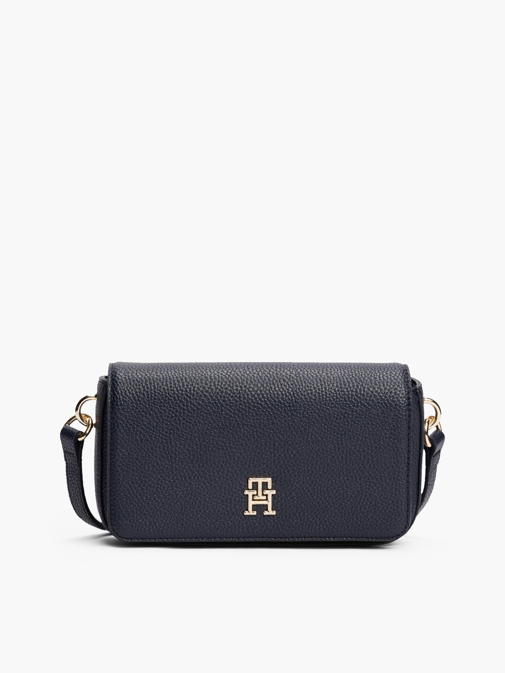 Solid Pu Crossbody Bag