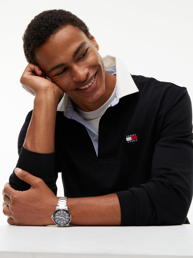 Relaxed Fit Rugby Polo