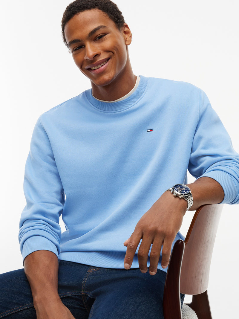 Regular Fit Brushed Fleece Crew Neck Sweatshirt