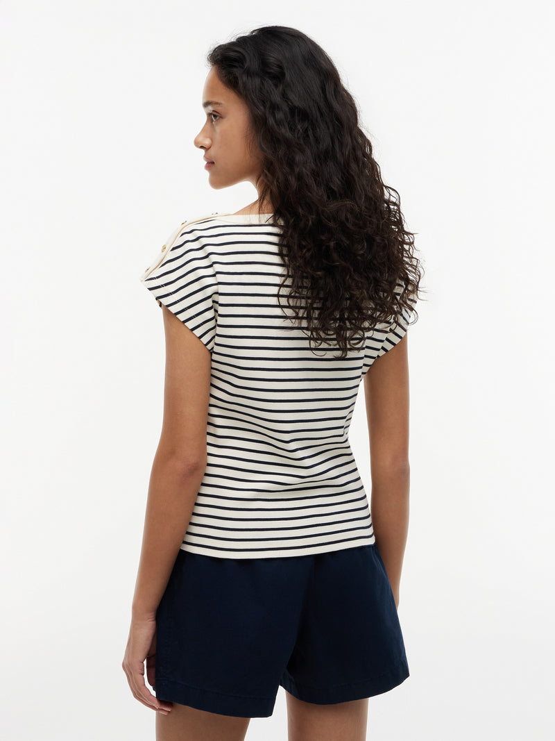 Stripe Regular Fit Half Sleeve Cody T-Shirt