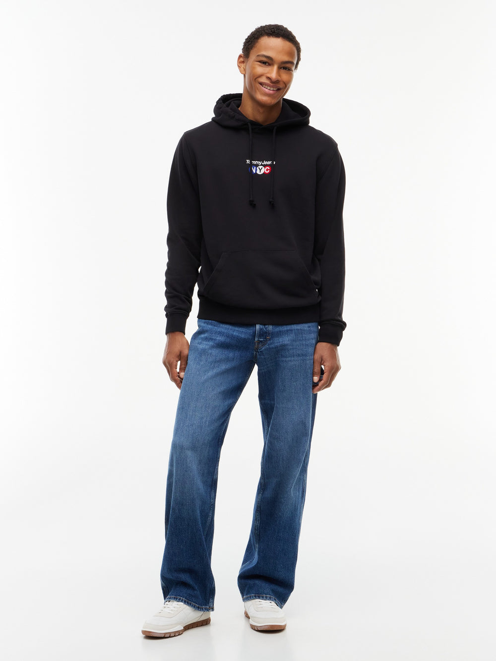 Regular Fit Diagonal Terry Hooded Sweatshirt
