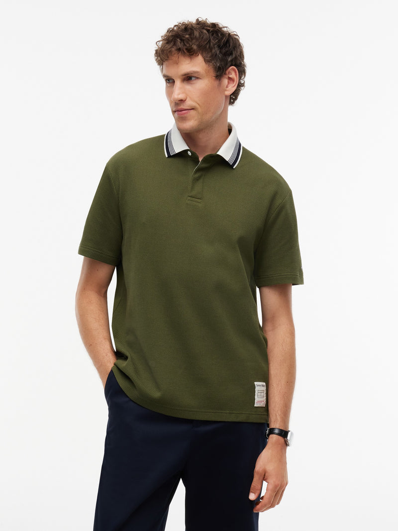 Regular Fit Textured Polo