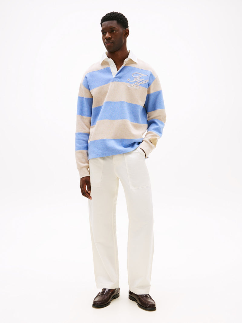 Relaxed Fit Rugby Pullover