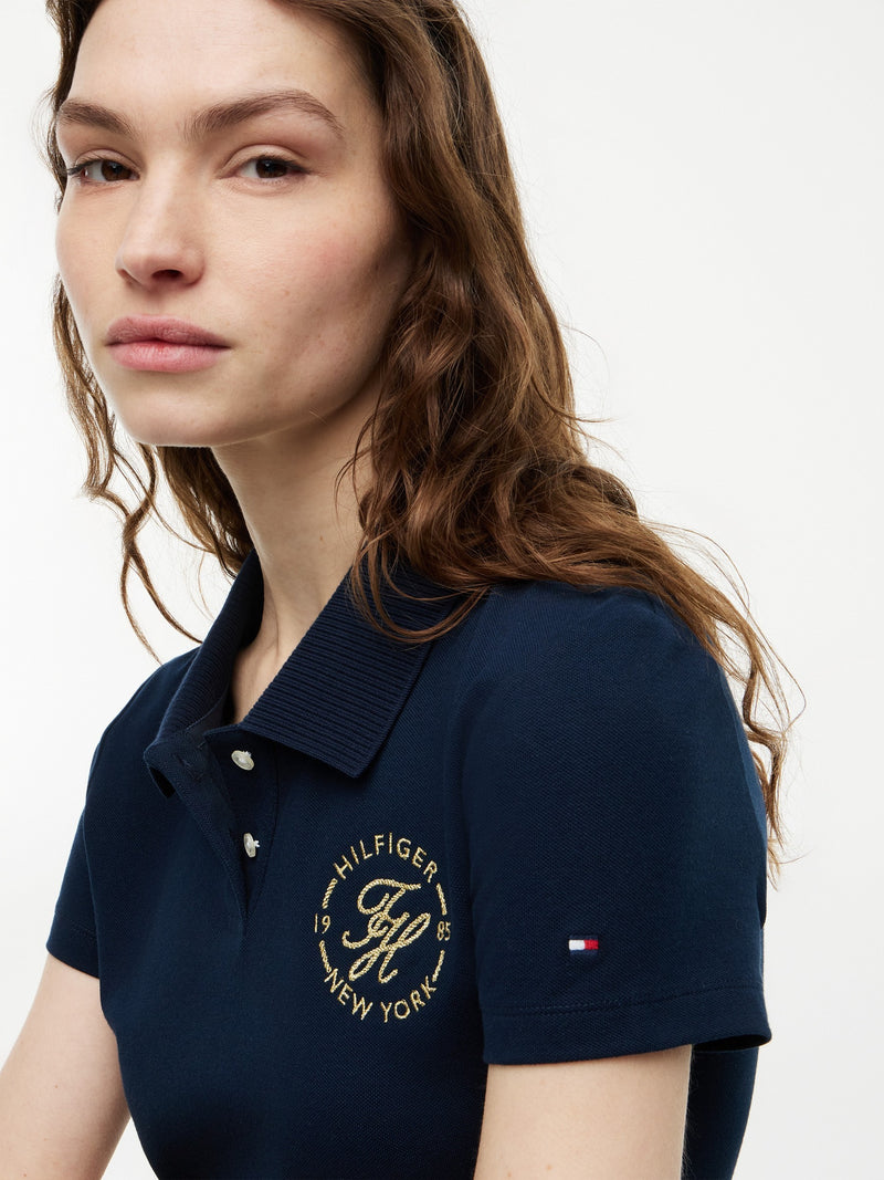 Solid Slim Fit Half Sleeve Pique Polo