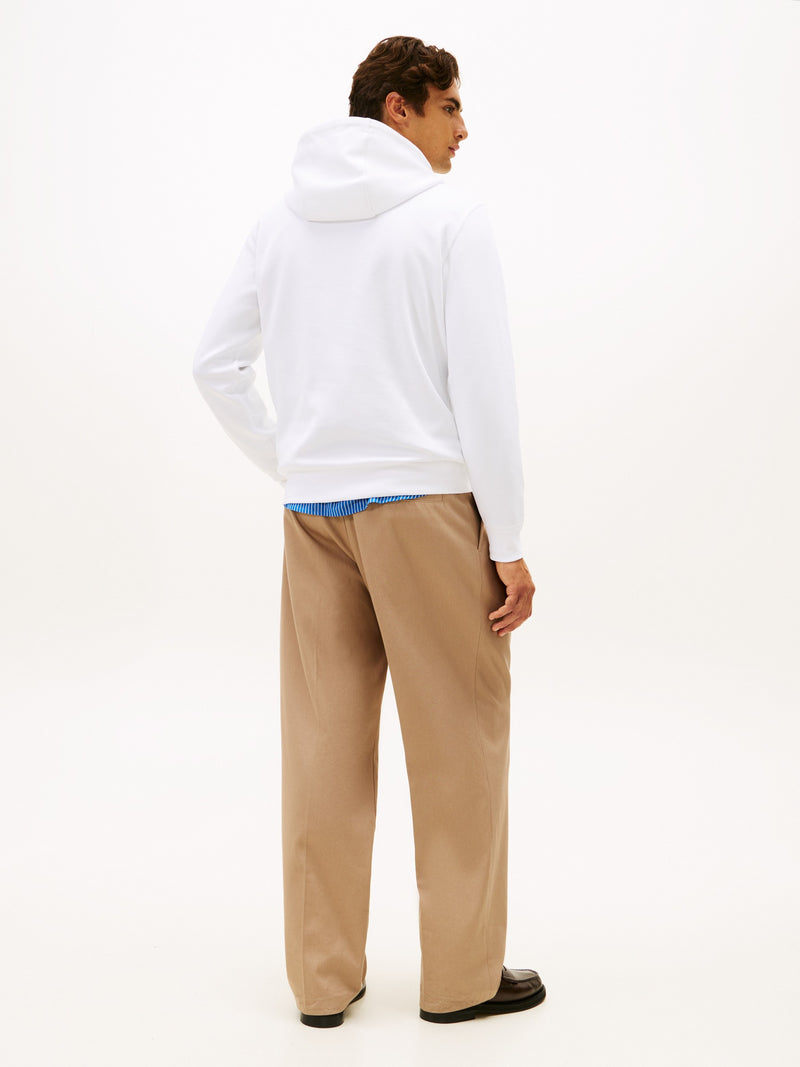 Regular Fit Embroidered Interlock Hoodie