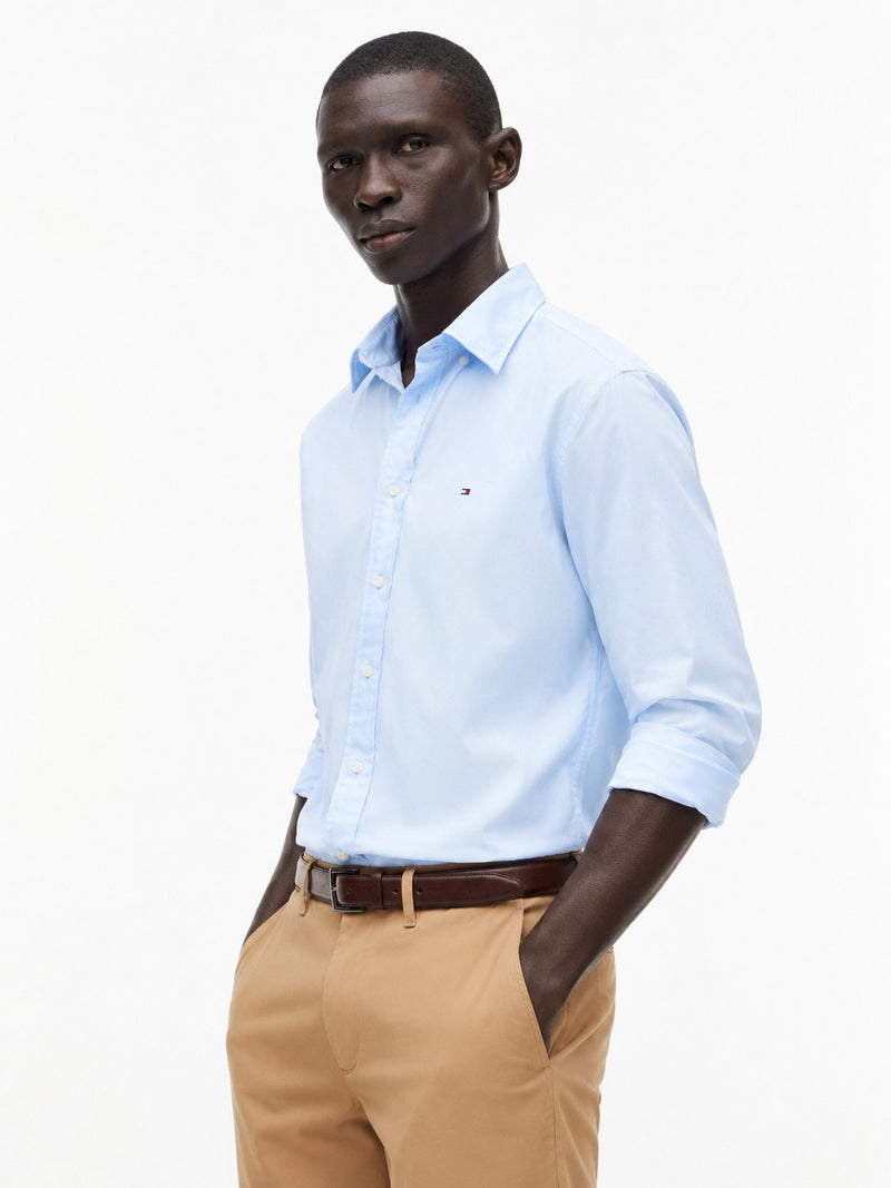 Regular Fit Solid Poplin Shirt